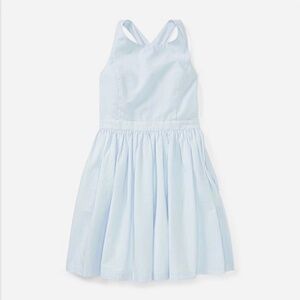 BNWT Ralph Lauren Girl Seersucker Blue Dress Size 7